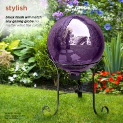 Coupon 😀 Alpine Corporation Gazing Globe Metal Stand 😉 -Outdoor Decor Shop 12710a9b0ff79265 8297 w800 h800 b0 p0