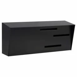 Best Sale 🥰 Mid-Century Modern Mailbox, Black ⌛