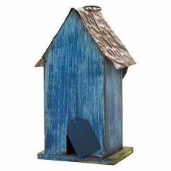 Best Pirce ⭐ Glitzhome Distressed Solid Wood Birdhouse With Leaves, 9.84''H 🤩 -Outdoor Decor Shop 1cd16db30a345ab0 0865 w800 h800 b1 p0