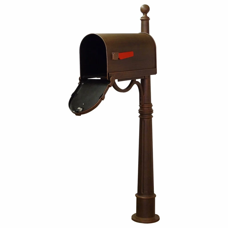 Discount ⌛ Special Lite Products Company Savannah Curbside Mailbox With Ashland Mailbox Post Unit, Copper ✔️ 3 Discount ⌛ Special Lite Products Company Savannah Curbside Mailbox With Ashland Mailbox Post Unit, Copper ✔️ - Image 3