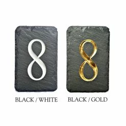 Cheapest 🧨 THE SLATE MASONS Modern Slate Address Plaque, Carved Numbers, House Sign/Marker 🌟 -Outdoor Decor Shop 1d61c0600a05cd76 5708 w800 h800 b1 p0
