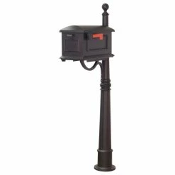 Best deal ⌛ Special Lite Products Company Traditional Curbside Mailbox With Ashland Mailbox Post Unit, Black ⌛ -Outdoor Decor Shop 2011c1100e0f461c 0509 w800 h800 b1 p0