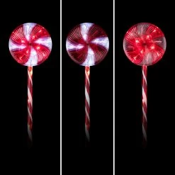 Discount ✔️ Alpine Corporation 28"H Outdoor 🍬 Candy Cane Yard Stakes With Red And White LED Lights (Set Of 3) 🔥 -Outdoor Decor Shop 2131741601718bb6 6453 w800 h800 b0 p0