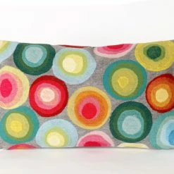 Outlet ✔️ Liora Manne Visions II Puddle Dot Pillow, Multi, 12"x20" 😍 -Outdoor Decor Shop 26f155f10bbe2396 7596 w800 h800 b0 p0