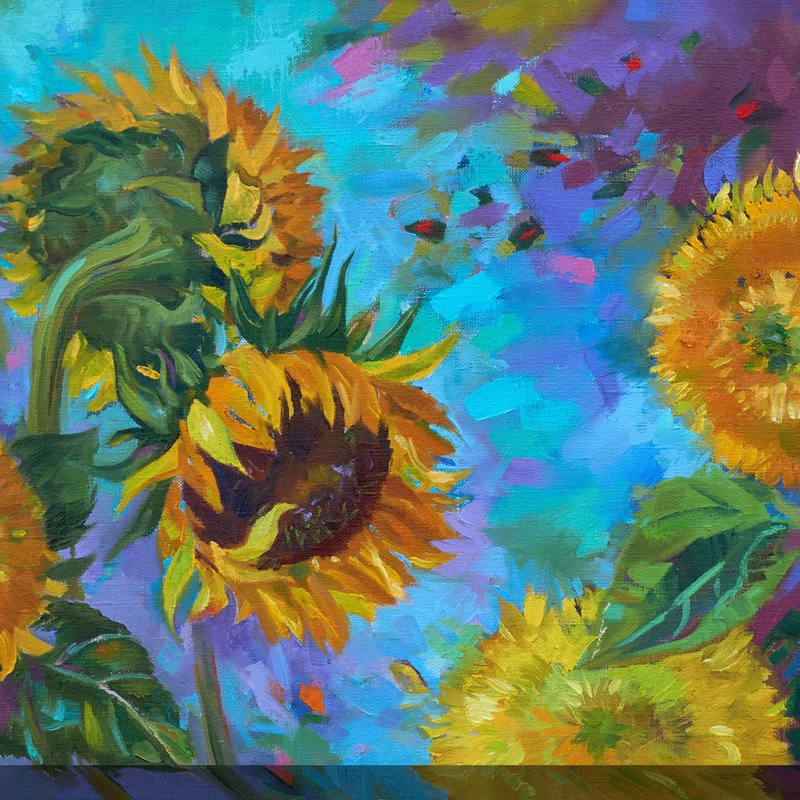 Promo 𧨠West Of The Wind LLC Sunflower On Blue π 1 Promo 𧨠West Of The Wind LLC Sunflower On Blue π