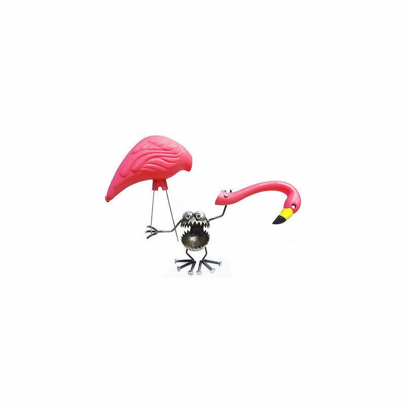 Budget π Sugarpost Gnome Be Gone Singo Flamingo Away Welded Metal Art Made In USA β¨ 2 Budget π Sugarpost Gnome Be Gone Singo Flamingo Away Welded Metal Art Made In USA β¨ - Image 2