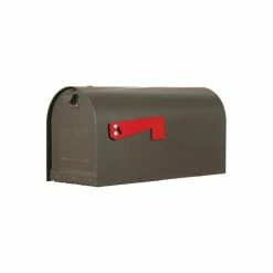 Best Sale 😍 Special Lite Products Company Titan Aluminum Curbside Mailbox, Verde Green ⌛
