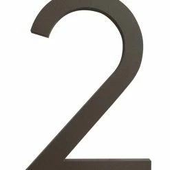 Best Pirce 💯 Moderndwellnumbers Modern Font House Number, Bronze, 6", Number 2, Modern Font 🎉