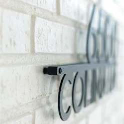 Best Pirce 🥰 Mod Mettle Address Sign W/ Street Name, Black, 6"h Numbers, Palm Springs Font 🌟 -Outdoor Decor Shop 3e51a37c0127d1d5 7045 w800 h800 b0 p0