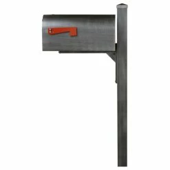 Budget 👍 Special Lite Products Company Titan Steel Curbside Mailbox And Wellington Post, Swedish Silver 😍 -Outdoor Decor Shop 3ed1891a0fa5a33f 3144 w800 h800 b1 p0