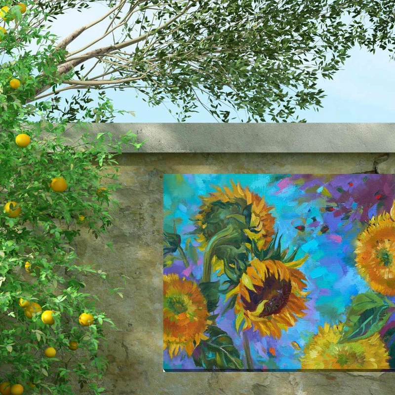 Promo 𧨠West Of The Wind LLC Sunflower On Blue π 2 Promo 𧨠West Of The Wind LLC Sunflower On Blue π - Image 2