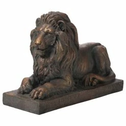 Coupon 🛒 Glitzhome 21.75"L MGO Lying Guardian Lion Statue ❤️