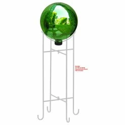 Coupon 🌟 Alpine Corporation 10" Diamater Indoor/Outdoor Glass Gazing Globe Festive Yard Décor, Green 👏 -Outdoor Decor Shop 461199c10f441517 3490 w800 h800 b1 p0