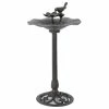 Hot Sale 🌟 GDFStudio GDF Studio Lancaster Outdoor Bronze Aluminum Top Bird Bath With Iron Base 🎁