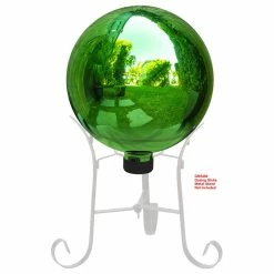 Coupon 🌟 Alpine Corporation 10" Diamater Indoor/Outdoor Glass Gazing Globe Festive Yard Décor, Green 👏 -Outdoor Decor Shop 52b169c50f44151a 3490 w800 h800 b1 p0