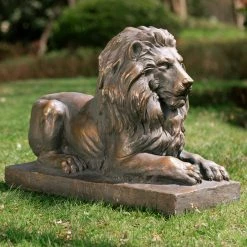 Coupon 🛒 Glitzhome 21.75"L MGO Lying Guardian Lion Statue ❤️ -Outdoor Decor Shop 55c194db004c6b66 3329 w800 h800 b0 p0