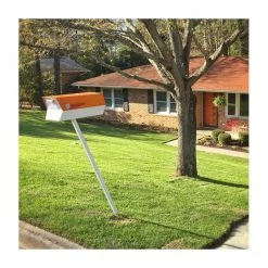 Flash Sale 👏 Modbox USA, Inc. ModboxUSA Mid-Century Modern Curbside Mailbox | Two Tone, Pumpkin And White 💯 -Outdoor Decor Shop 5a816a5705bb8662 2654 w800 h800 b0 p0