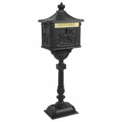 Best deal ⌛ AffordableVariety Vertical Aluminum Postal Security Mailbox Heavy Duty - Black 🎁