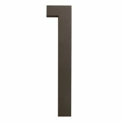 Promo 🧨 Moderndwellnumbers Modern Font House Number, Bronze, 6", Number 1, Modern Font 😍