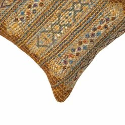 Buy ✔️ Liora Manne Marina Tribal Stripe Indoor/Outdoor Pillow, Gold, 18" Square 🎁 -Outdoor Decor Shop 5f41600802a764d4 6057 w800 h800 b0 p0