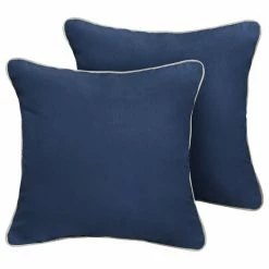 Brand new 🥰 Mozaic Home Fielding Sunbrella Outdoor Square Pillow, Set Of 2, Navy ✔️