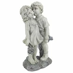 Brand new π Design Toscano Young Sweethearts Kissing Children Garden Statue π
