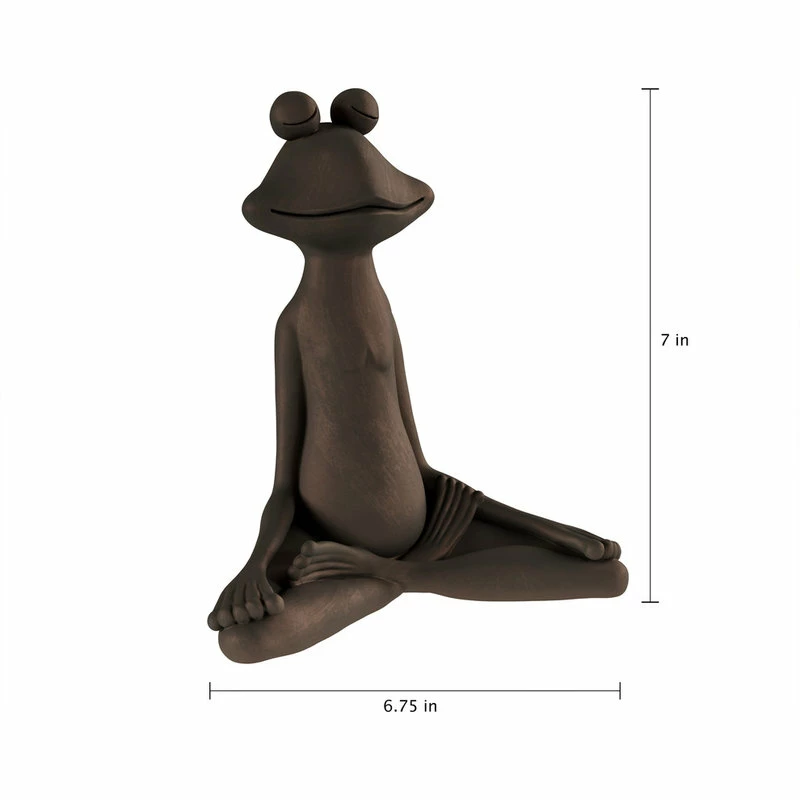 Cheap π Meditating Frog Statue-Resin Animal Yoga Figurine By Pure Garden β 3 Cheap π Meditating Frog Statue-Resin Animal Yoga Figurine By Pure Garden β - Image 3