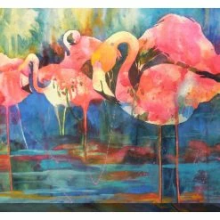 Outlet 🧨 WEST OF THE WIND Flirty Flamingos Outdoor Art 😍
