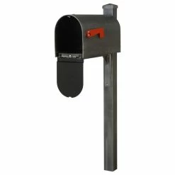 Budget 👍 Special Lite Products Company Titan Steel Curbside Mailbox And Wellington Post, Swedish Silver 😍 -Outdoor Decor Shop 7561855d0fa5a33d 3144 w800 h800 b1 p0