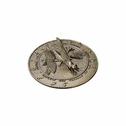 Outlet ⭐ Whitehall Products 12" Diameter Dragonfly Large Sundial, French Bronze ✨