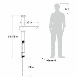 Outlet π WamBam Fence Inc. Classica Mailbox Post With No-Dig Steel Pipe Anchor Kit π 10 Outlet π WamBam Fence Inc. Classica Mailbox Post With No-Dig Steel Pipe Anchor Kit π -Outdoor Decor Shop 83115cc40329f92e 8068 w800 h800 b0 p0