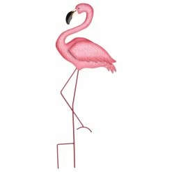 Brand new 🌟 WORTH IMPORTS Metal Pink Flamingo On Stake, 27" 🌟