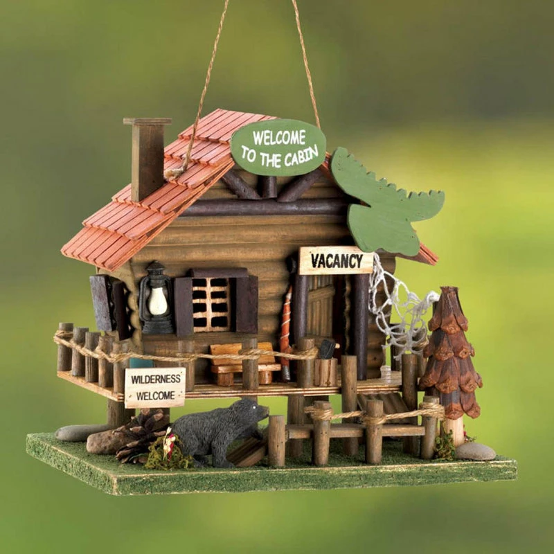 Outlet ๐ Songbird Valley Woodland Cabin Birdhouse โจ 6 Outlet ๐ Songbird Valley Woodland Cabin Birdhouse โจ - Image 6