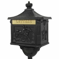 Best deal ⌛ AffordableVariety Vertical Aluminum Postal Security Mailbox Heavy Duty - Black 🎁 -Outdoor Decor Shop 892133360becc47a 7588 w800 h800 b1 p0