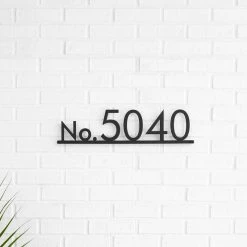 Best Sale 🔥 Mod Mettle Address Sign, Black, 5"h Numbers, Palm Springs Font ✨ -Outdoor Decor Shop 8991b9830127cd5b 7045 w800 h800 b0 p0