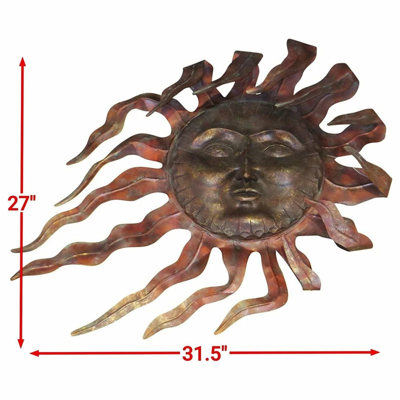 Best deal π My Swanky Home Elegant Sun Face Wall Art Plaque, Indoor Outdoor Garden Sculpture Copper π 5 Best deal π My Swanky Home Elegant Sun Face Wall Art Plaque, Indoor Outdoor Garden Sculpture Copper π - Image 5