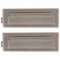 Cheapest ✔️ BRASS Accents, Inc. Mail Slot 3"x10", Satin Nickel 💯