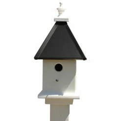 Best deal 😀 Wooden Expression Birdhouses Manor, Black Aluminum 👏