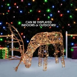 Top 10 🧨 Alpine Corporation 24"H Outdoor Rattan Grazing Reindeer Lawn Decoration With White Halogen Lights ⭐ -Outdoor Decor Shop a781053a03619449 6451 w800 h800 b0 p0
