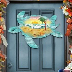 New 🛒 AMonogramart Turtle Scenic Door Hanger 🤩 -Outdoor Decor Shop a80107650e87c052 8926 w800 h800 b0 p0