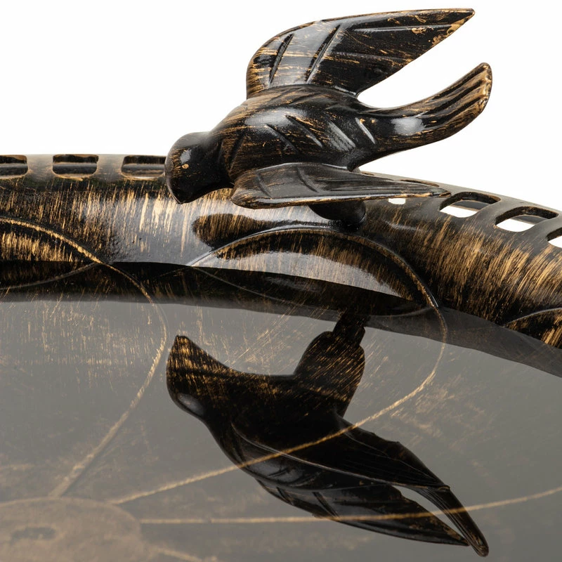 Flash Sale π Alpine Corporation 27" Tall Outdoor Antique Style Bronze Birdbath Bowl With Bird Figurine π 10 Flash Sale π Alpine Corporation 27" Tall Outdoor Antique Style Bronze Birdbath Bowl With Bird Figurine π - Image 10