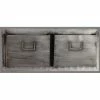 Coupon 💯 Linon Home Decor Products Linon Industrial Metal Horizontal Two Slot Mailboxin In Gray 🌟