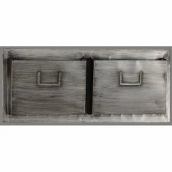 Coupon 💯 Linon Home Decor Products Linon Industrial Metal Horizontal Two Slot Mailboxin In Gray 🌟