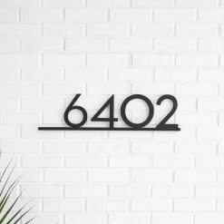 Best Sale 🔥 Mod Mettle Address Sign, Black, 5"h Numbers, Palm Springs Font ✨ -Outdoor Decor Shop ac0178150127cd56 7045 w800 h800 b0 p0