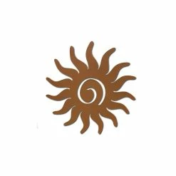 Coupon ⭐ Rustica Ornamentals Sun Swirl Garden Art, Rust Powder 🧥 Coat, Wall Hanging 😉