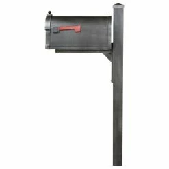 Deals 🔥 Special Lite Products Company Berkshire Curbside Mailbox And Wellington Decorative Post, Swedish Silver 👍 -Outdoor Decor Shop adb193050fa5a33c 2356 w800 h800 b1 p0