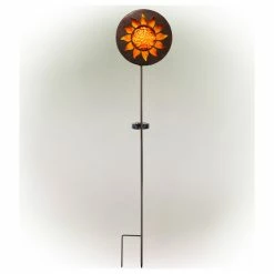 Wholesale ✔️ Alpine Corporation Solar Sun Garden Stake With Led Lights 💯