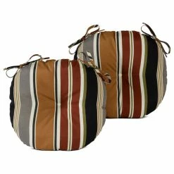 Outlet π GREENDALE HOME FASHIONS 15-inch Round Outdoor Bistro Chair Cushion (Set Of 2), Brick π§¨