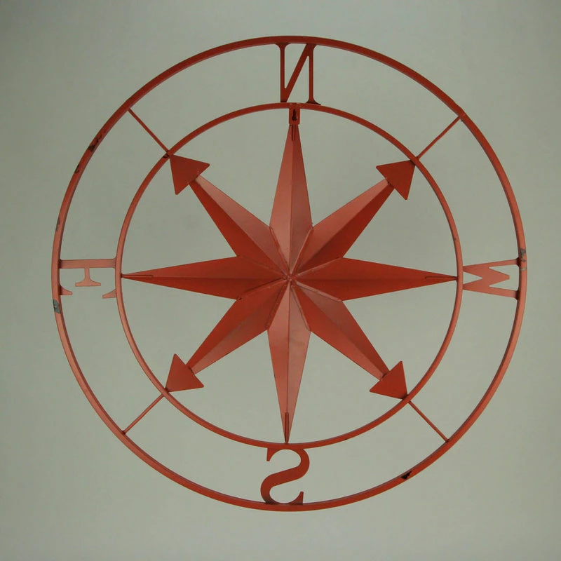 Wholesale β Zeckos Distressed Metal Indoor Outdoor Compass Rose Large Wall Hanging Mounted 28 Inch π 3 Wholesale β Zeckos Distressed Metal Indoor Outdoor Compass Rose Large Wall Hanging Mounted 28 Inch π - Image 3