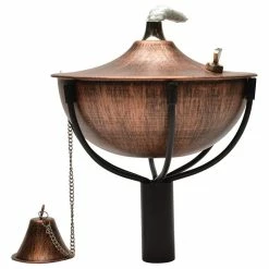 Hot Sale 😍 Legends Direct Maui Tiki Torch With Pole And Snuffer, Brushed Bronze, 1 Pack 😉